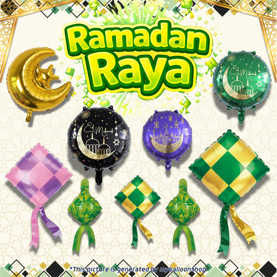 Ramadan Raya Eid Festival Theme Balloon Decoration | Shopee Malaysia