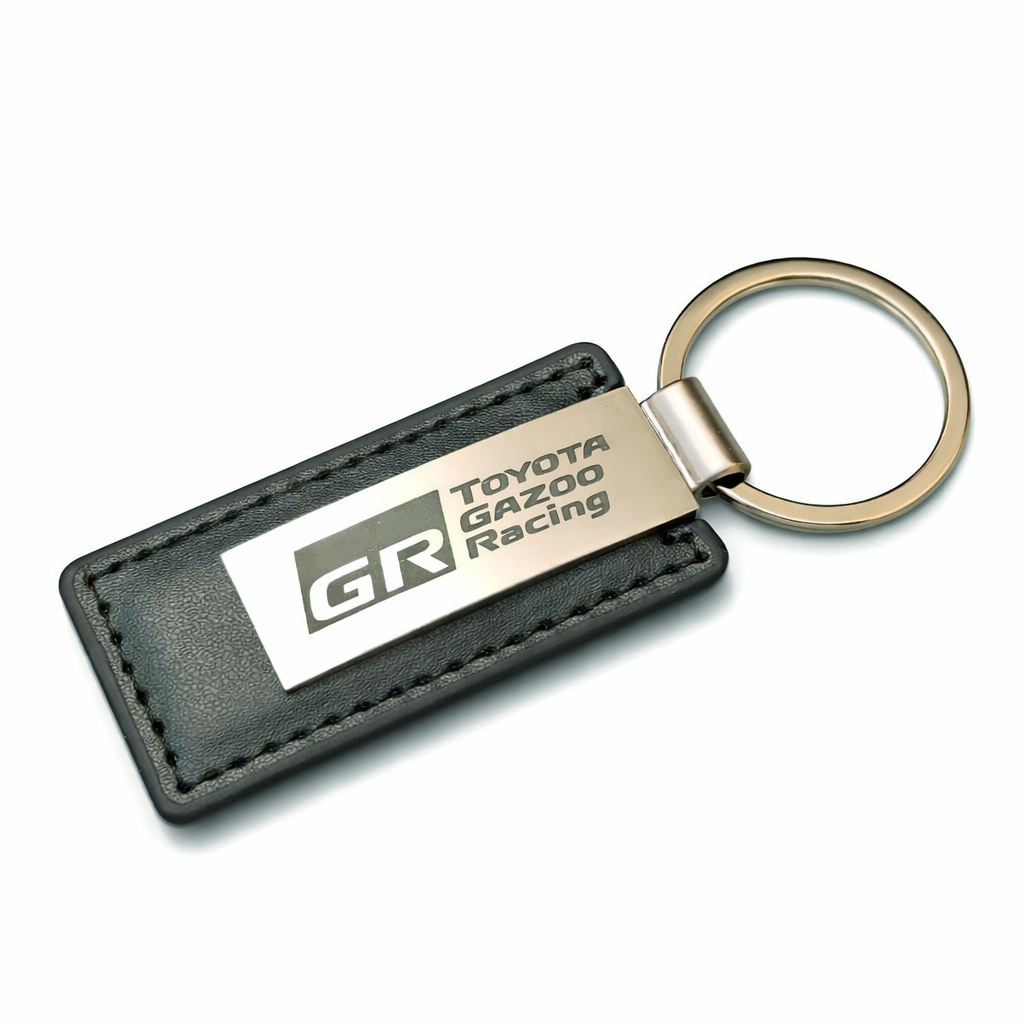 Replica GR Toyota Gazoo Racing Leather Keychain Key Ring GR Sport TRD ...