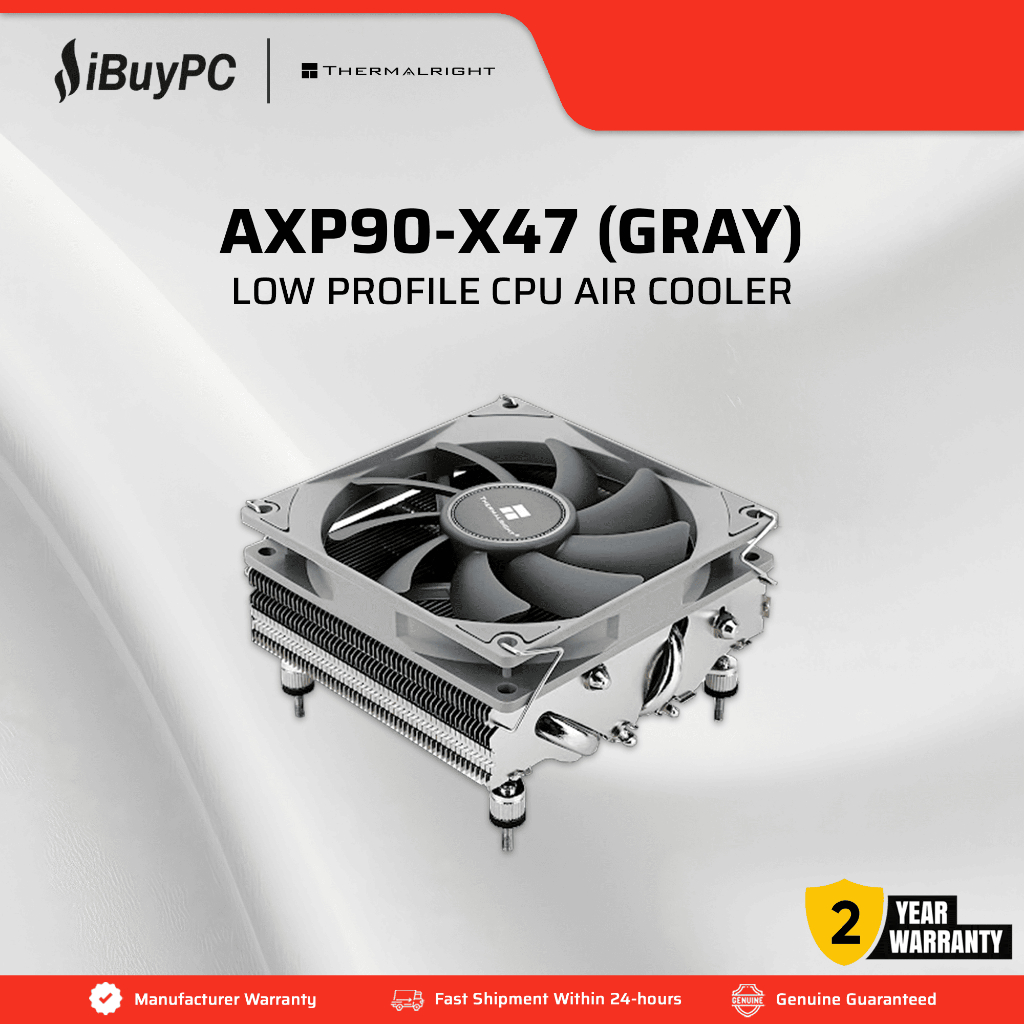 Thermalright AXP90-X47 Gray HTPC/ITX Low Profile CPU Air Cooler (TR-AXP ...