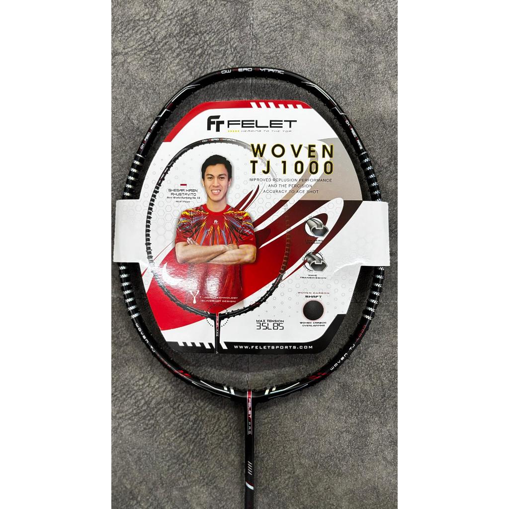 FELET WOVEN TJ 1000 PRO SERIES 100% ORIGINAL FELET BADMINTON RACKET ...