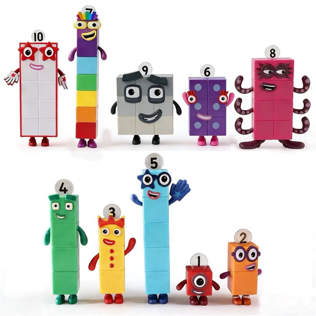 Numberblocks 1–10 Character Figures Set | Kids Learning Toy | Number ...
