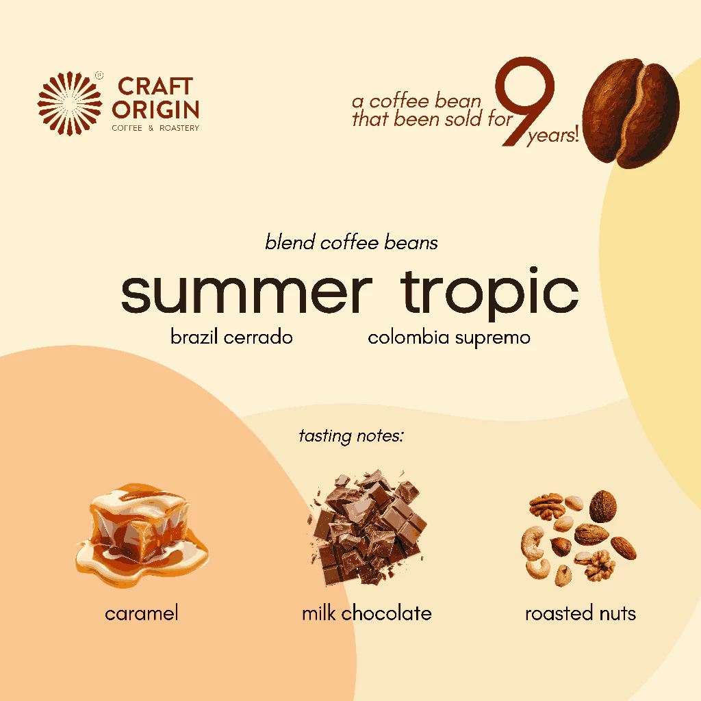 Craft Origin Signature House Blend Summer Tropic – specialty coffee beans Malaysia