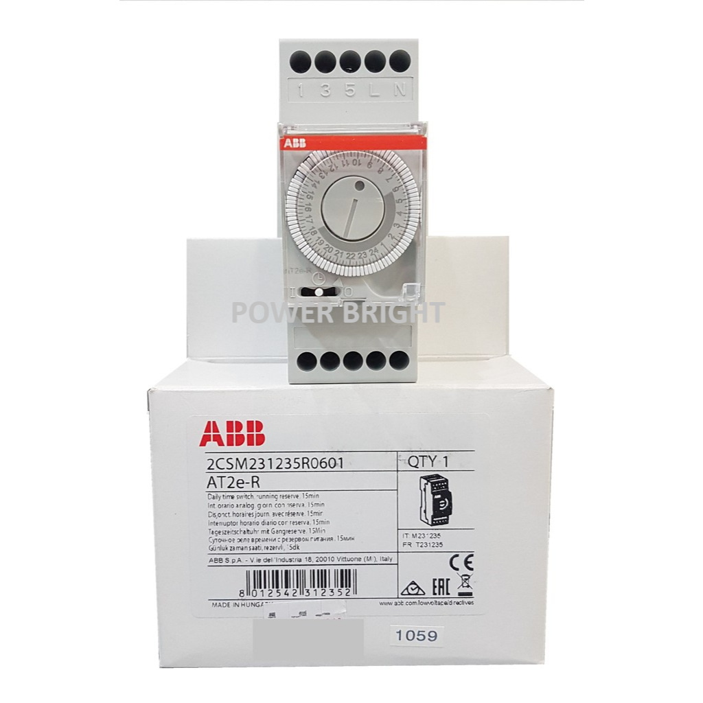 ABB 24 HOURS TIMER SWITCH MODEL AT2e-R | Shopee Malaysia