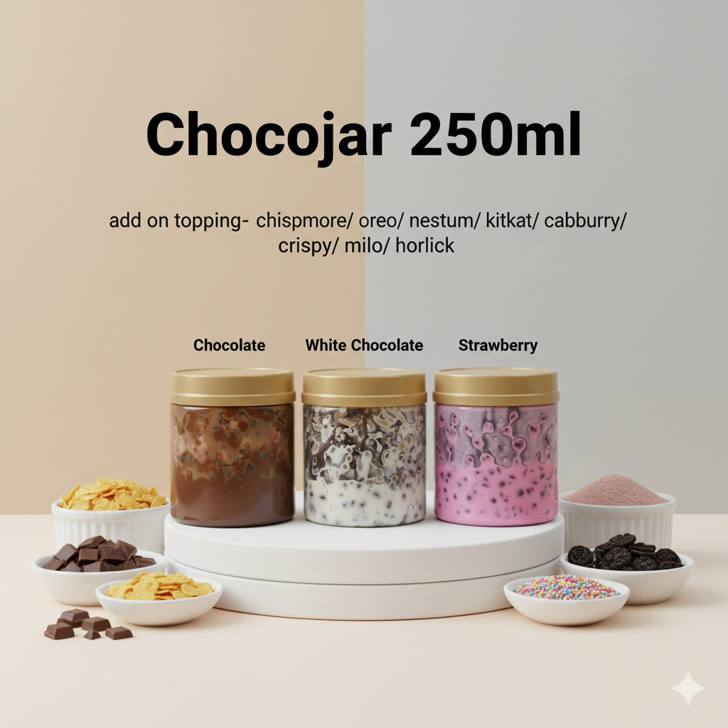[Saiz 250ml] Cocojar Chocolate Homemade Viral | Dessert Coklat Premium ...