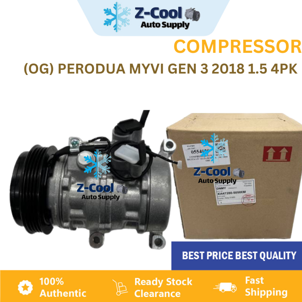Compressor Local New Perodua Myvi GEN 3 (2018-2019)1.5CC 4PK Aircond ...