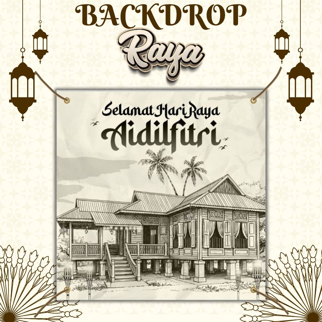 {PART 5} PHOTOBOOTH BANNER HARI RAYA AIDILFITRI TEMA KLASIK/BLACK ...