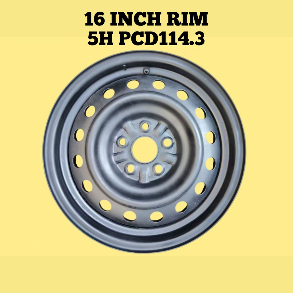 Steel Rim Besi / Rim Tyre / Tayar Rim / Tire Rim 16 Inch 5H PCD114.3 ...