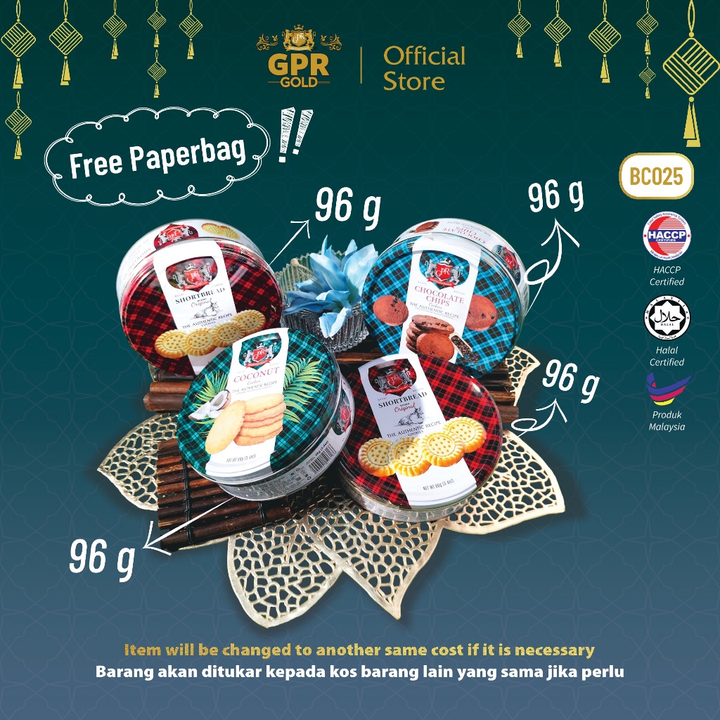 GPR Cookies Raya Big Gift Set (4 in 1) Premium Doorgift Ramadan free ...
