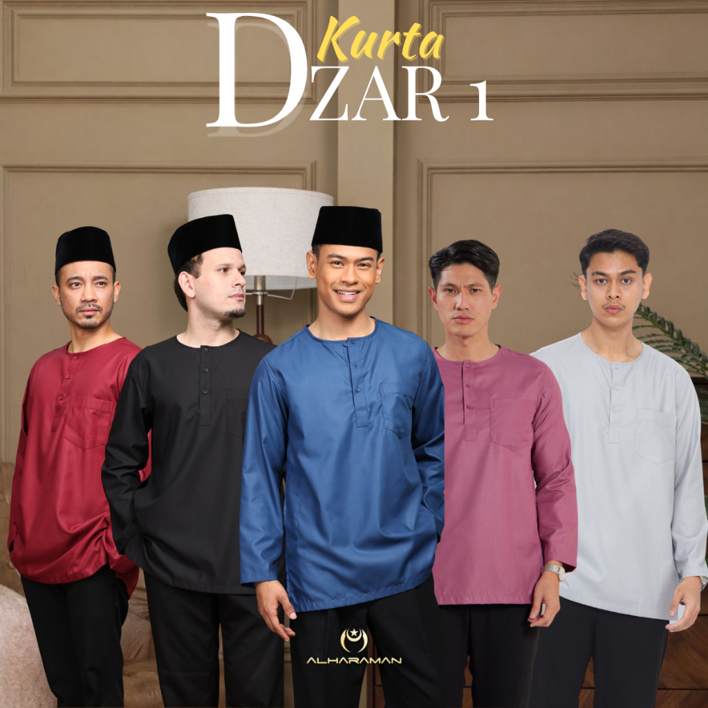 Kurta Al-Haraman Premium Dzar 1(A) - Kurta Normal Fit - Roundneck Long ...