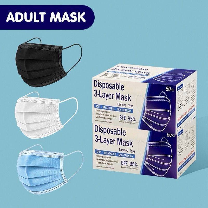 NON-MEDICAL DISPOSABLE --LAYER MASK (ADULT) | Shopee Malaysia