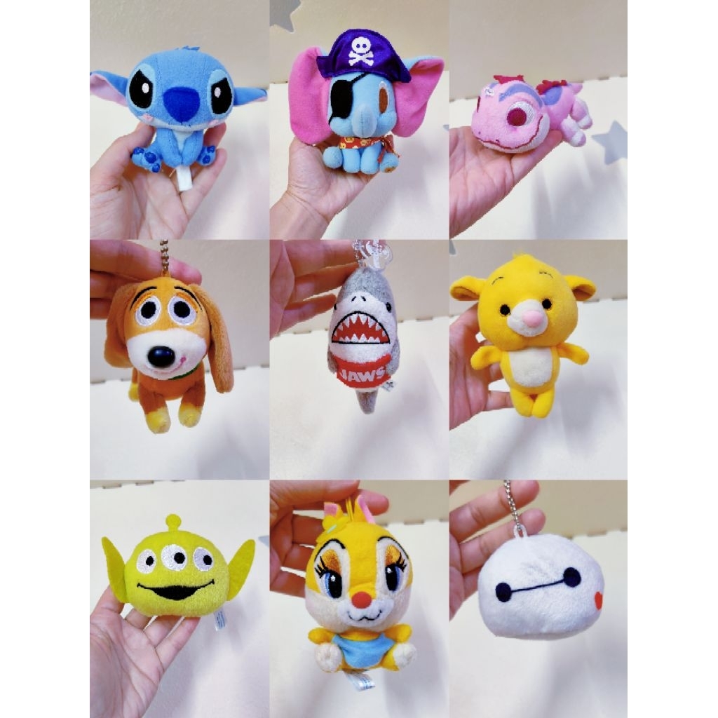 Preloved plush SKC80A Baymax Frozen Bruni Slinky Dog Jaw Shark Simba ...