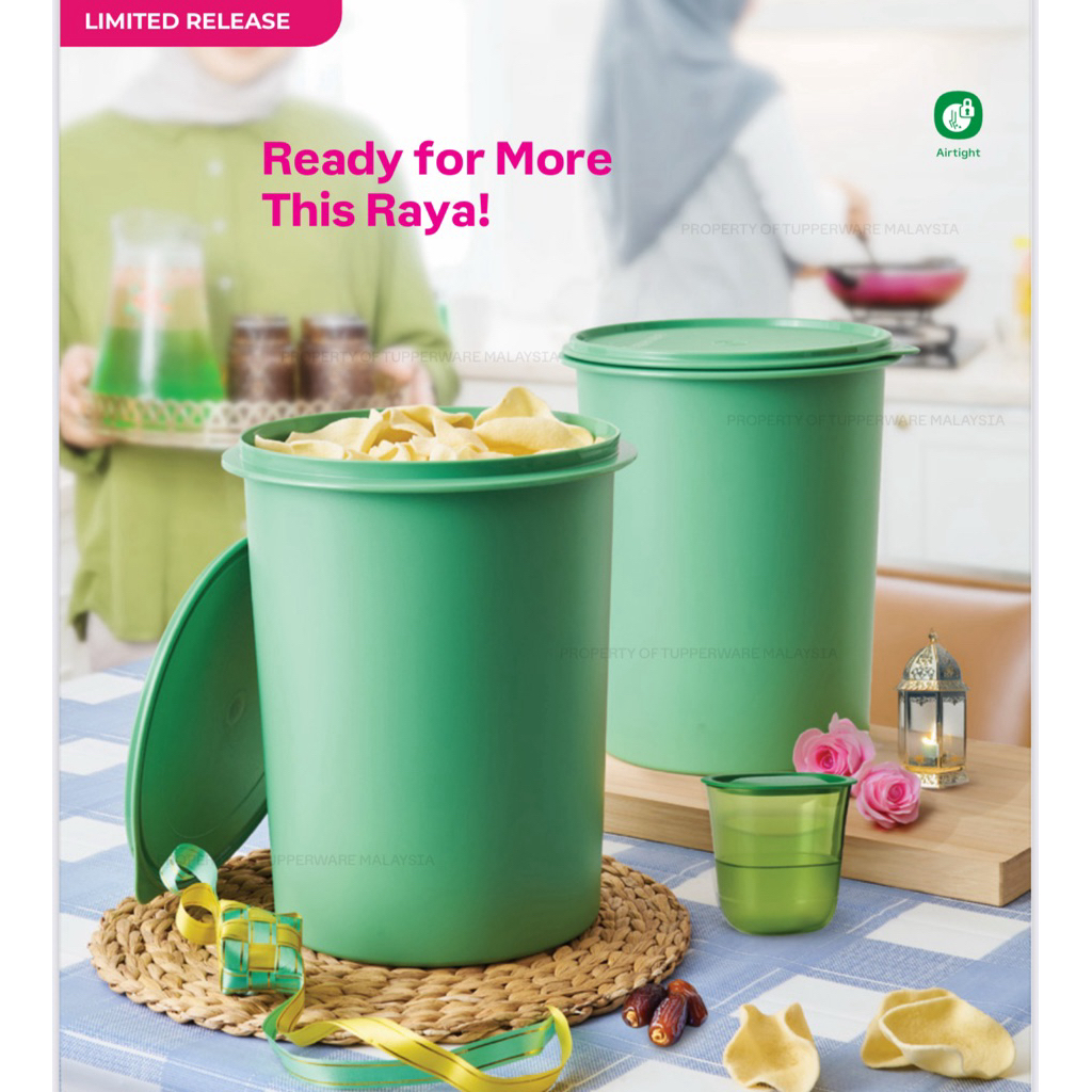 Tupperware Tall Canister 10L / Deco Canister 10.7L 11L / Giant Canister ...