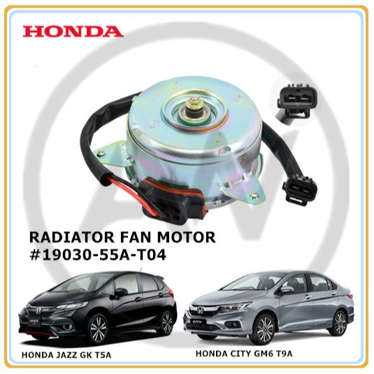 Honda City GM6 T9A Jazz GK T5A 2014-2019 Radiator Cooling Fan Motor ...