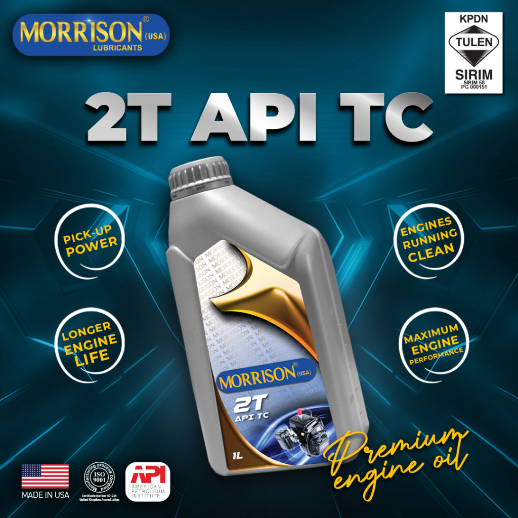 MORRISON USA MOTORCYCLE ENGINE OIL 2T TC | Shopee Malaysia