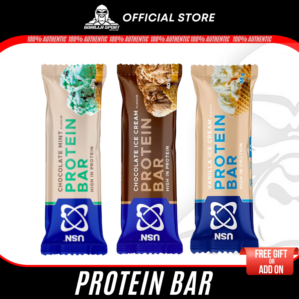USN Energy Protein Bar Quite Bite Gym Snack Protin Bar (40g/ 68g ...