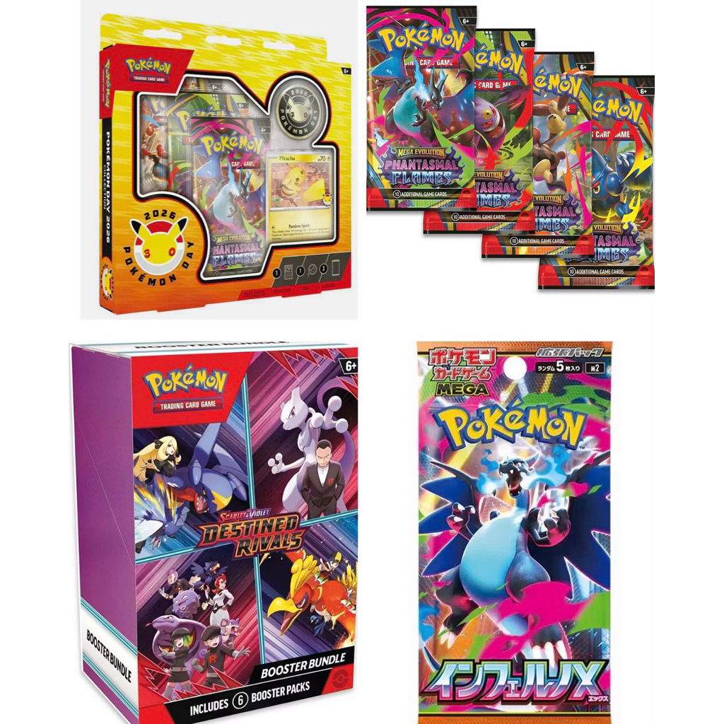 local stock🇲🇾💯original Pokémon Day 2026 Collection Box & M2 Mega ...