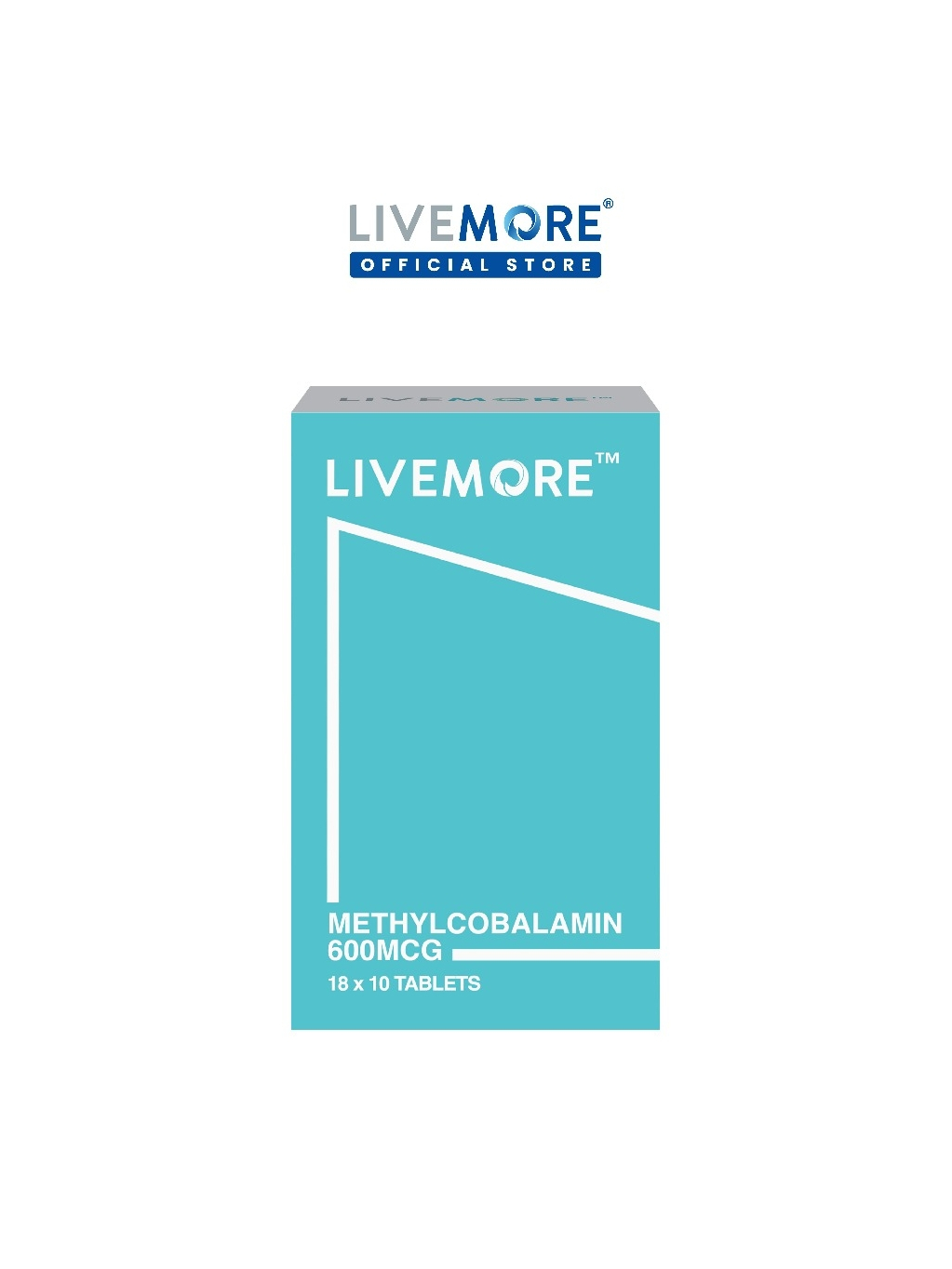 Livemore Methylcobalamin 600mcg | Daily Vitamin B12 Nutrition | 180 ...