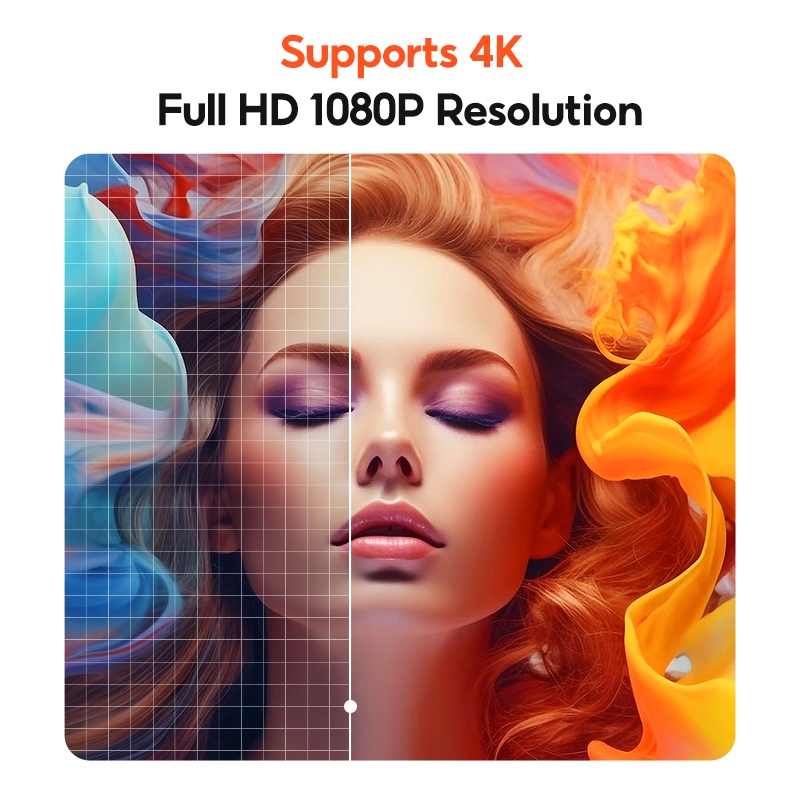MODOFO Projector Mini 4K Smart Wireless with 360° Adjustable projector ...