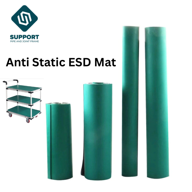 Cut to Size ESD Green Mat Dissipative Table Top Floor Grounding Green ...