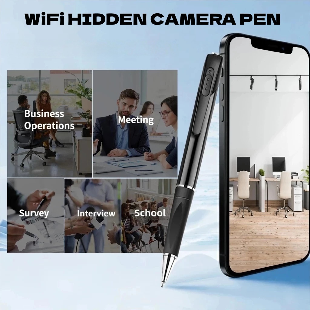 Pen Camera 2-in-1 Writing Pen & Video Recorder, 1080P FHD Short Focal ...