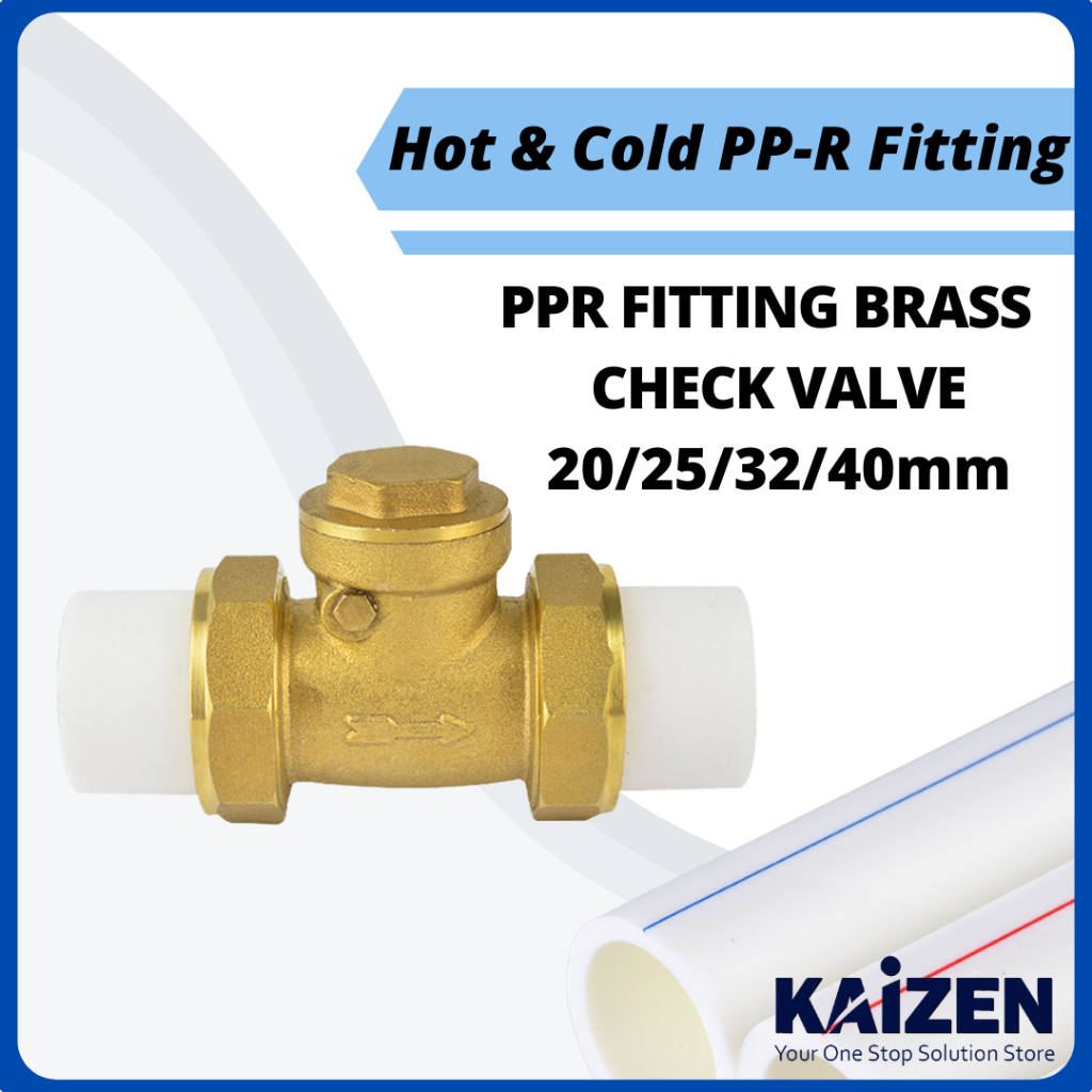 PPR Brass Check Valve Non Return Valve Hot & Cold Water PPR Fitting ...