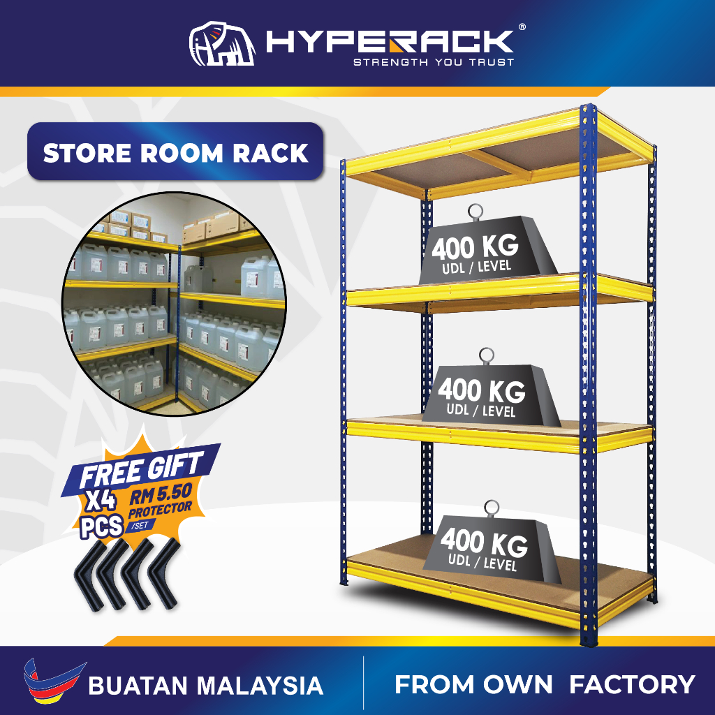 🐘[FREE SHIPPING] HYPERACK™️ Store Room Rack Boltless Rack Shelf Rack ...