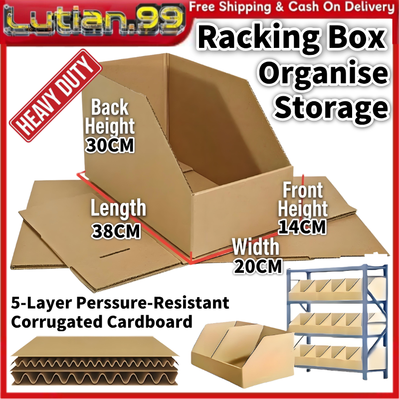 Heavy Duty Kraft Paper Storage Racking Box Kotak Simpanan Thickened ...