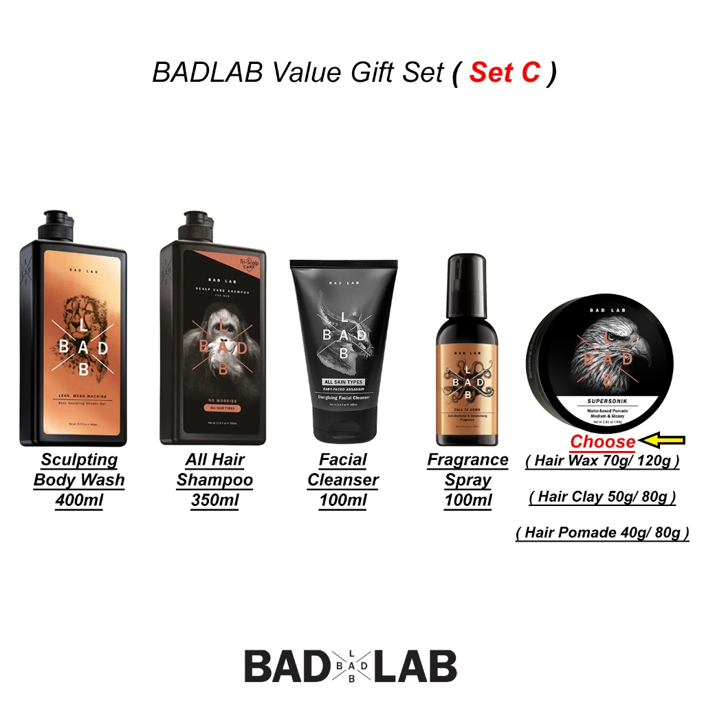 *BADLAB* Personal Care For Men Value Gift Set ( Set C ) | Shopee Malaysia