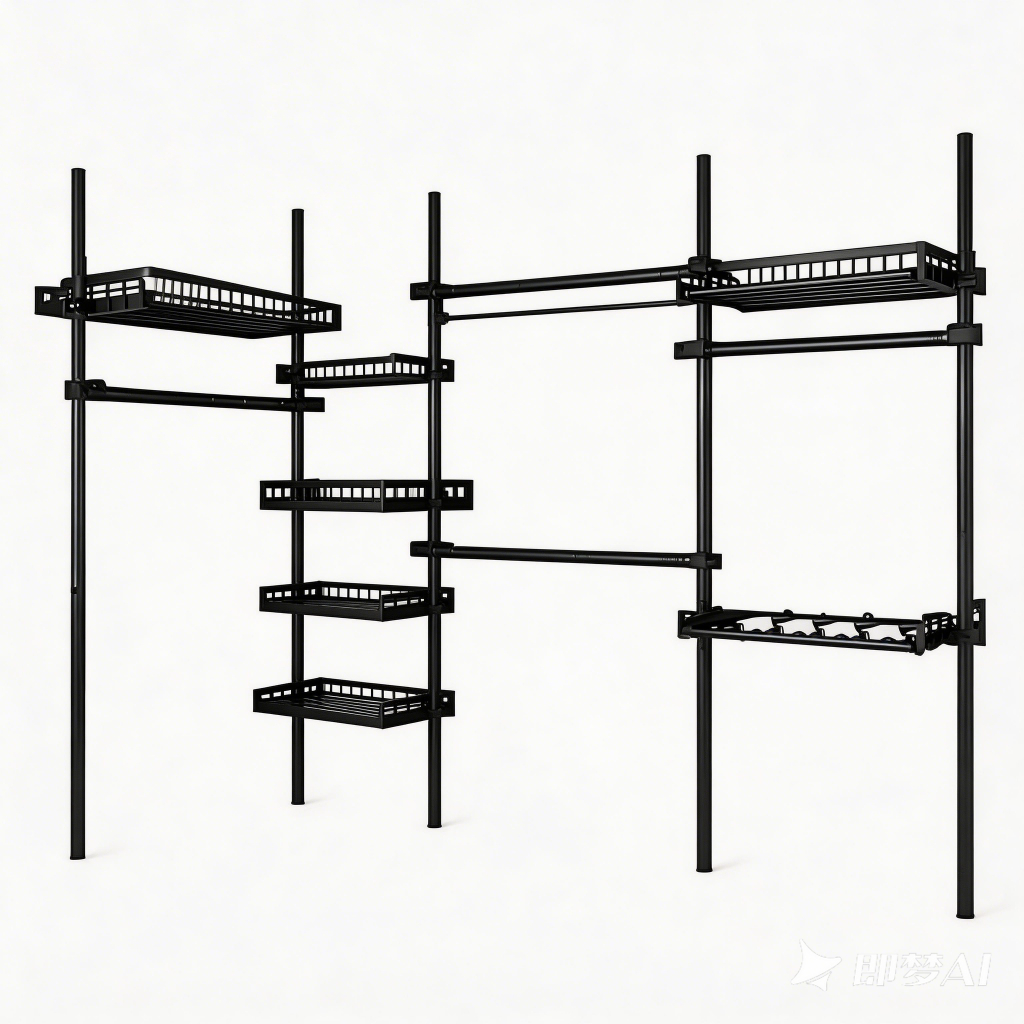 𝐅𝐮𝐫𝐧𝐢𝐬𝐡 𝐅𝐢𝐞𝐬𝐭𝐚 Clothes Hanging Rack Adjustable Ceiling Floor Rack ...