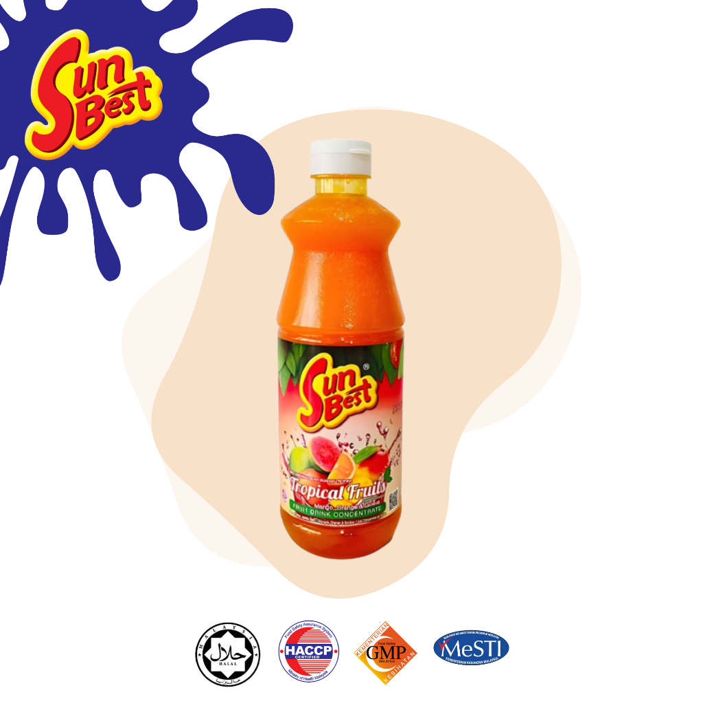 SunBest - Tropical Fruit Drink Concentrate 850ml (Halal) | Shopee Malaysia