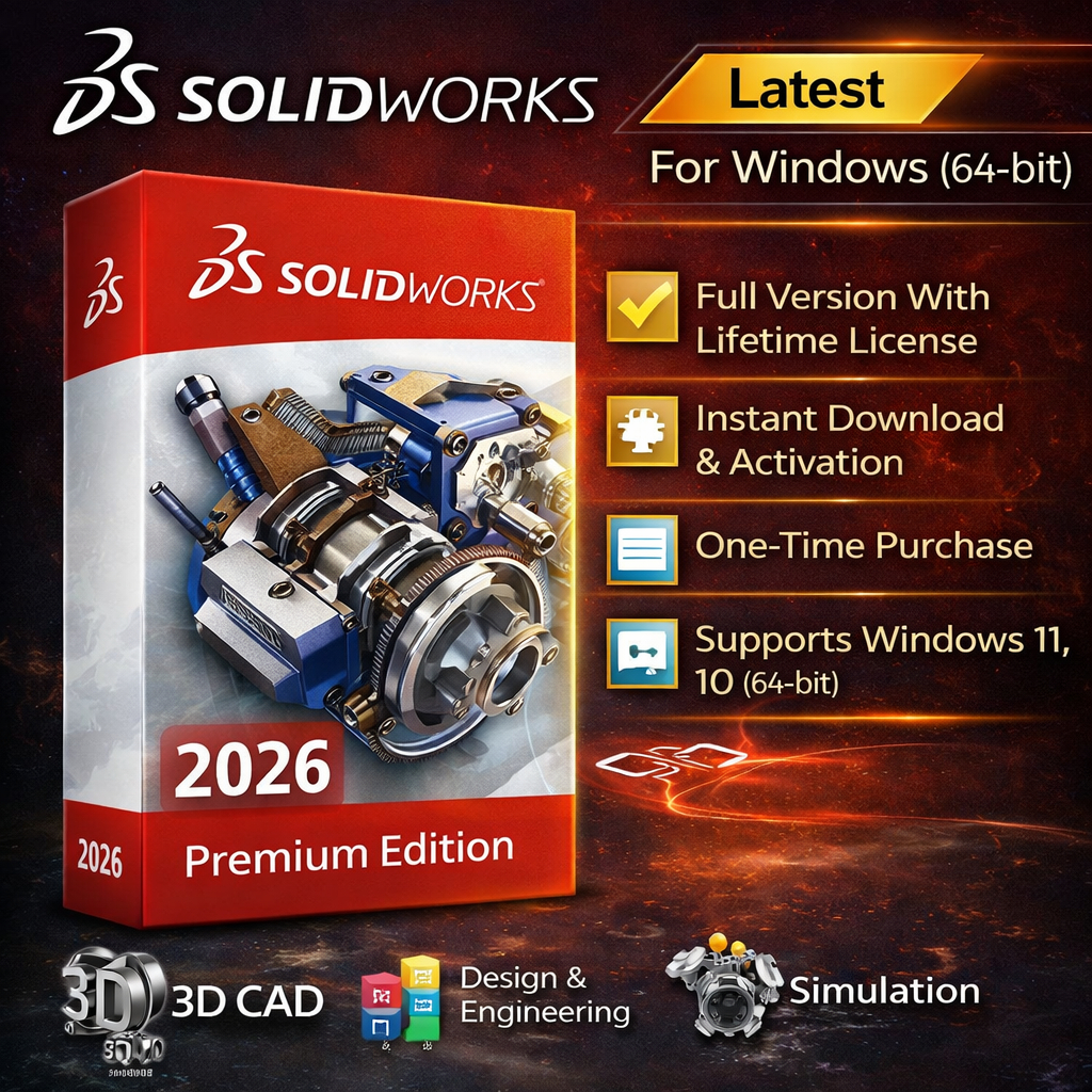 SolidWorks 2026 Premium Edition Latest Full Version Lifetime For ...