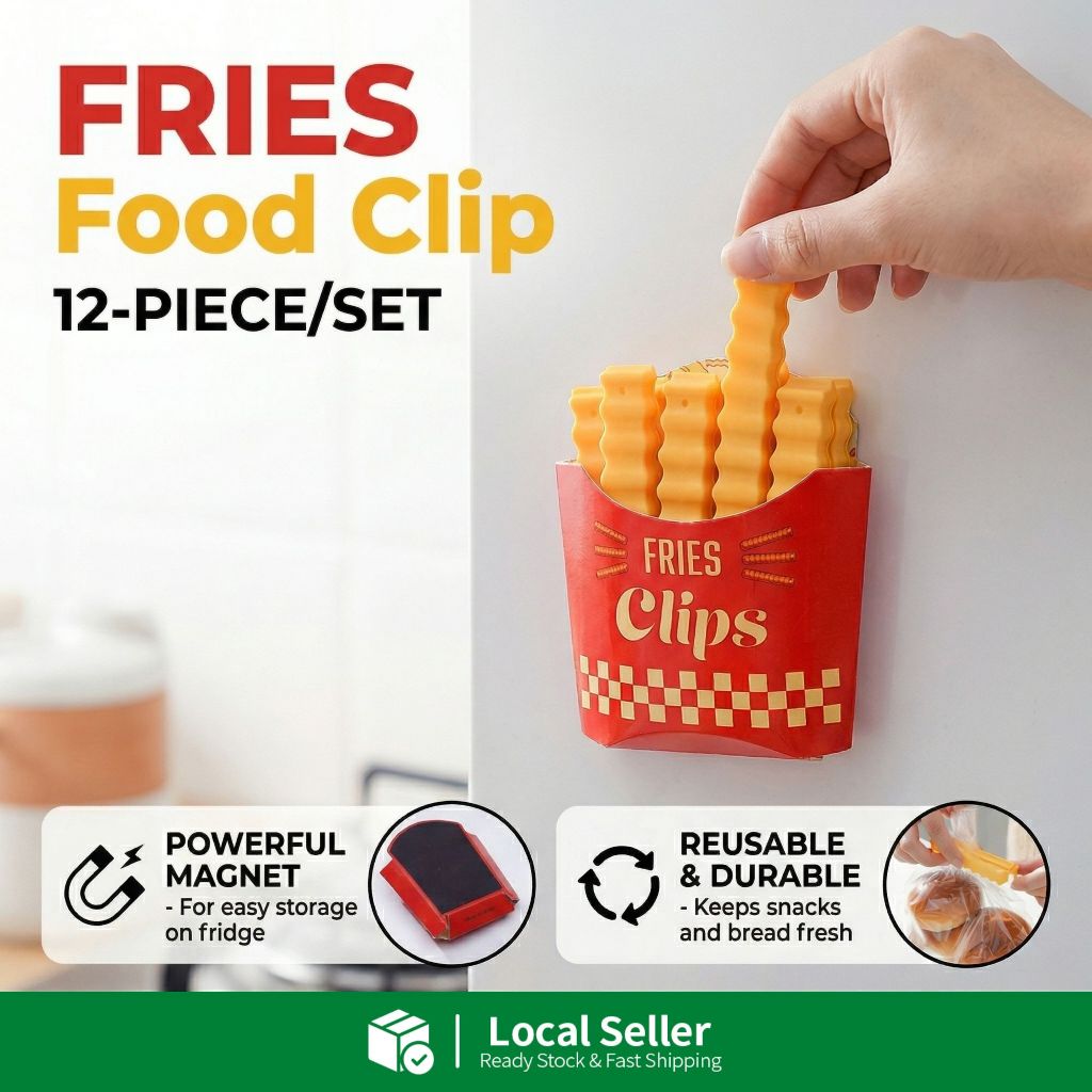 12 PCS Food Clip French Fries Food Preservation Clip Kitchen Storage ...