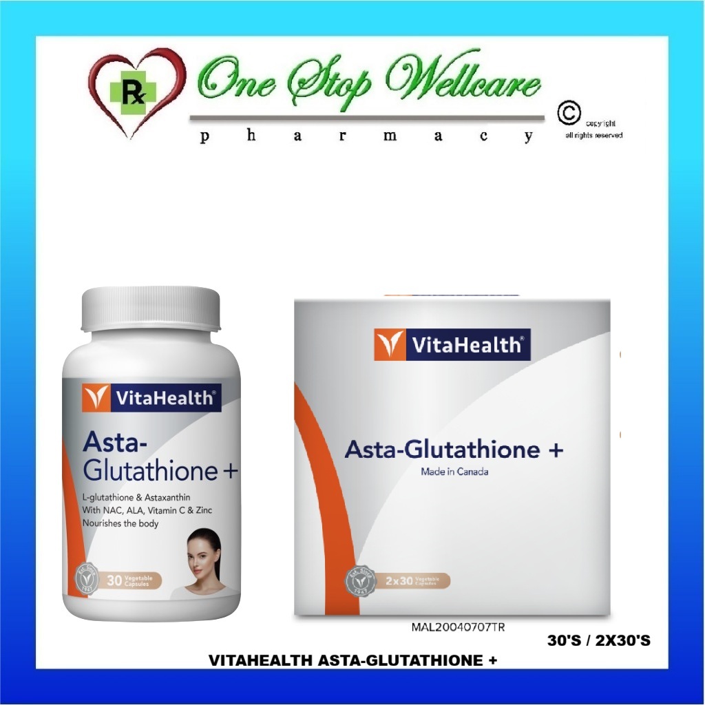 vitahealth glutathione VITAHEALTH ASTA-GLUTATHIONE + 30'S / 2X30'S (EXPIRY:01/2027)