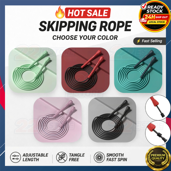 Premium NEW PRODUCT Adjustable Skipping Rope with PVC | Shopee Malaysia