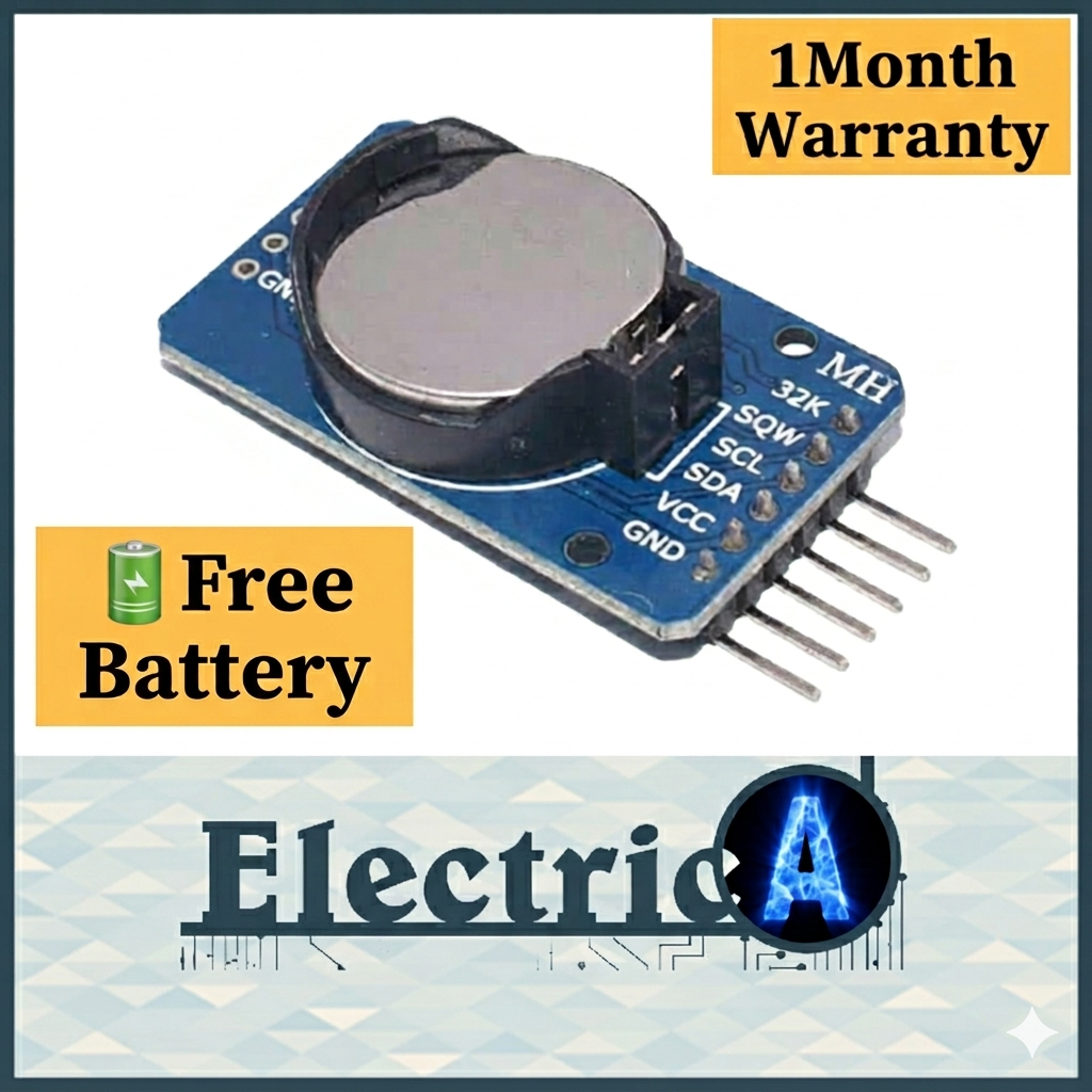 (Battery Included +1Month Warranty) DS3231 AT24C32 I2C Real Time Clock RTC Module CR2032 Battery Size [ElectricA]