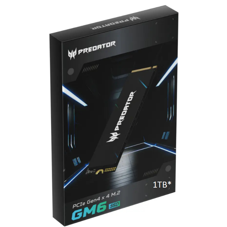 Acer Predator GM6 PCIe Gen4×4 M.2 2280 1TB / 2TB / 4TB Performance
