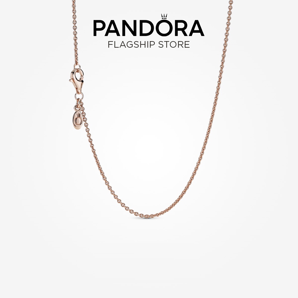 Pandora 14k Rose Gold-Plated Classic Cable Chain Necklace | Shopee Malaysia