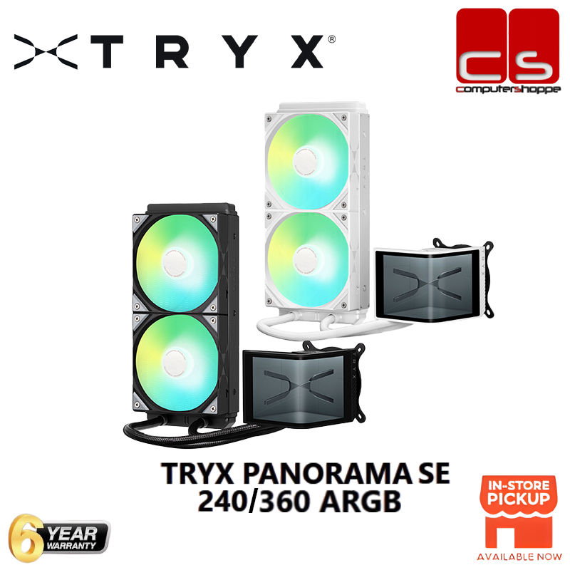 TRYX PANORAMA SE 240 | 360 ARGB Liquid Cooler - Black | White | Shopee ...