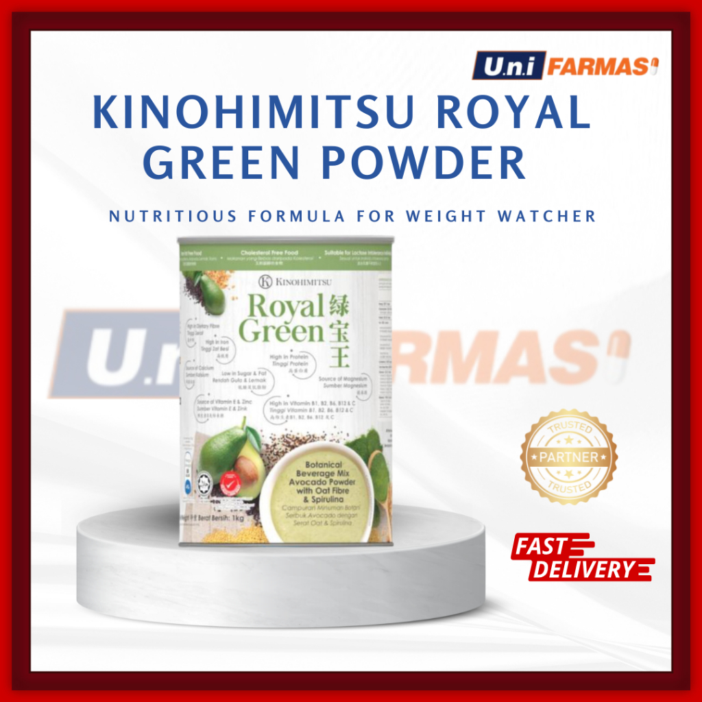 KINOHIMITSU ROYAL GREEN POWDER 1KG (1 TIN) | Shopee Malaysia