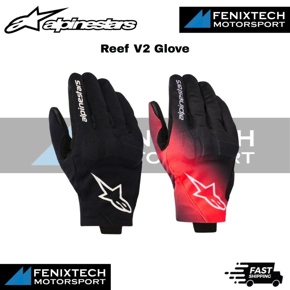 ALPINESTARS Reef V2 Motorcycle Glove Breathable Mesh Motorcycle Riding ...