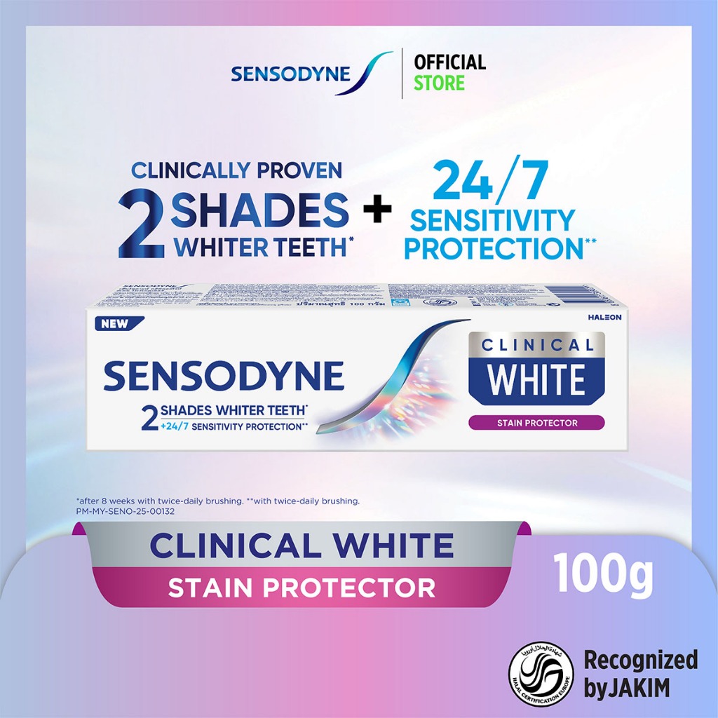 Sensodyne Clinical White Stain Protector Toothpaste 100g x1 | Shopee ...