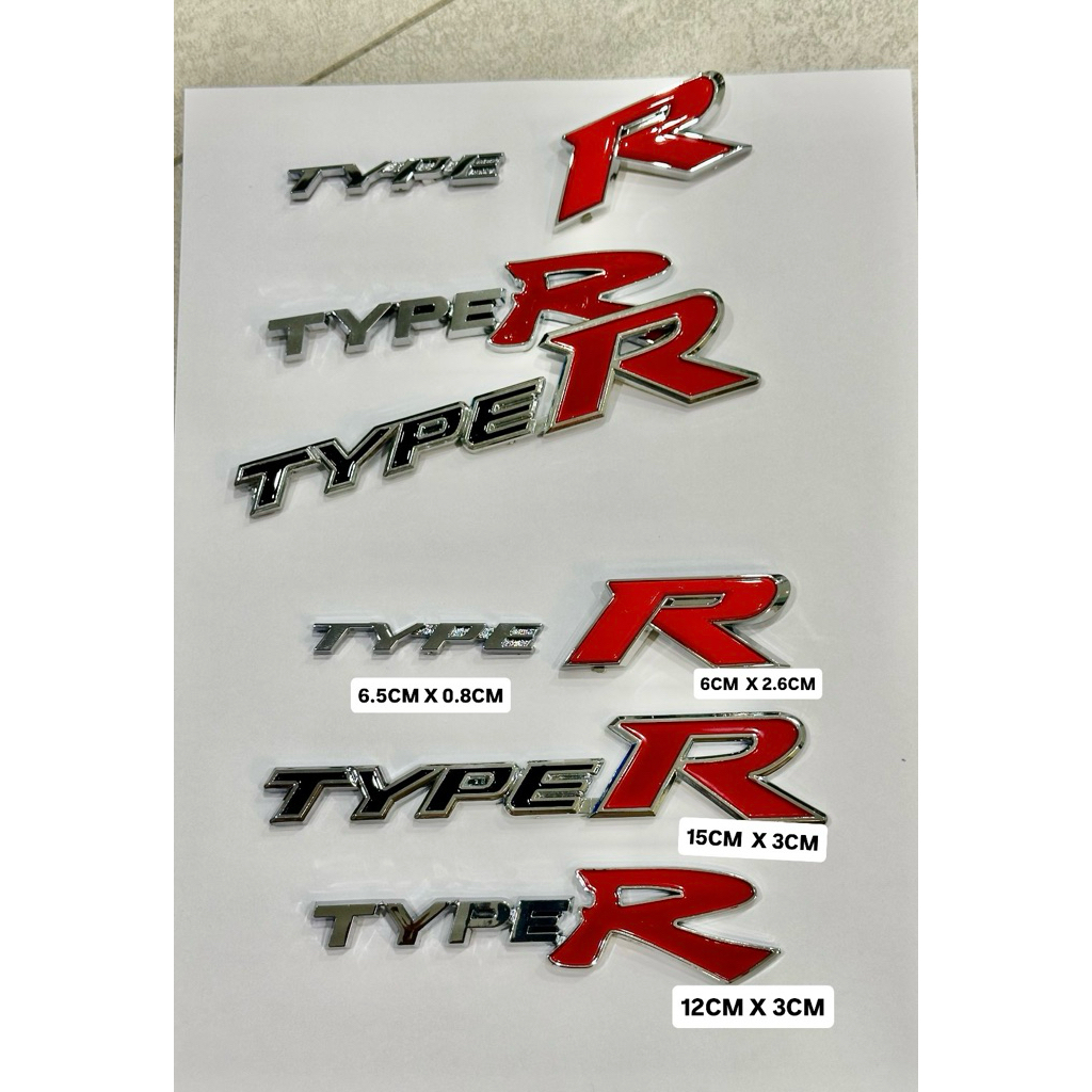 Type R emblem badge logo | Shopee Malaysia