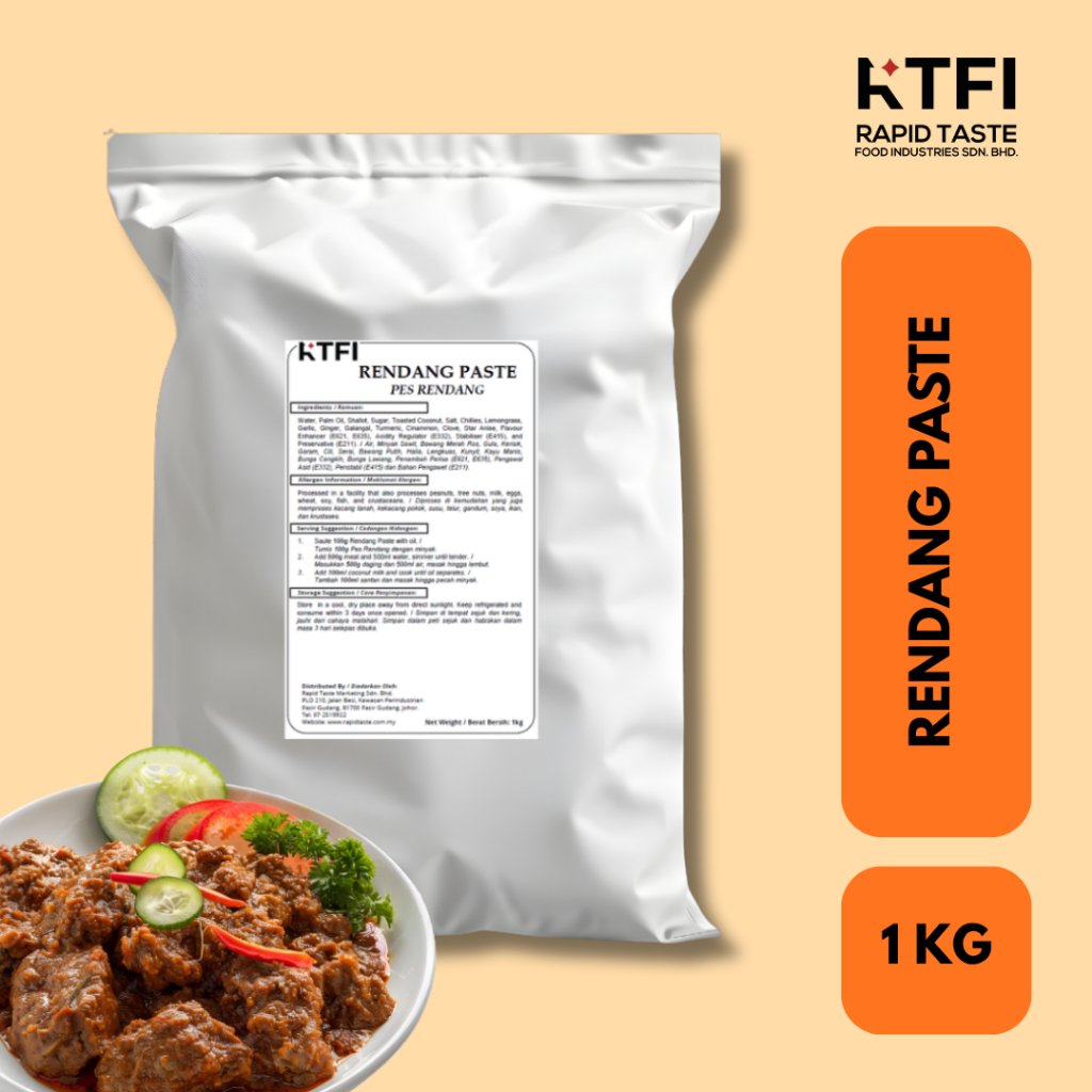 Rapid Taste | Rendang Paste (1KG) | Shopee Malaysia