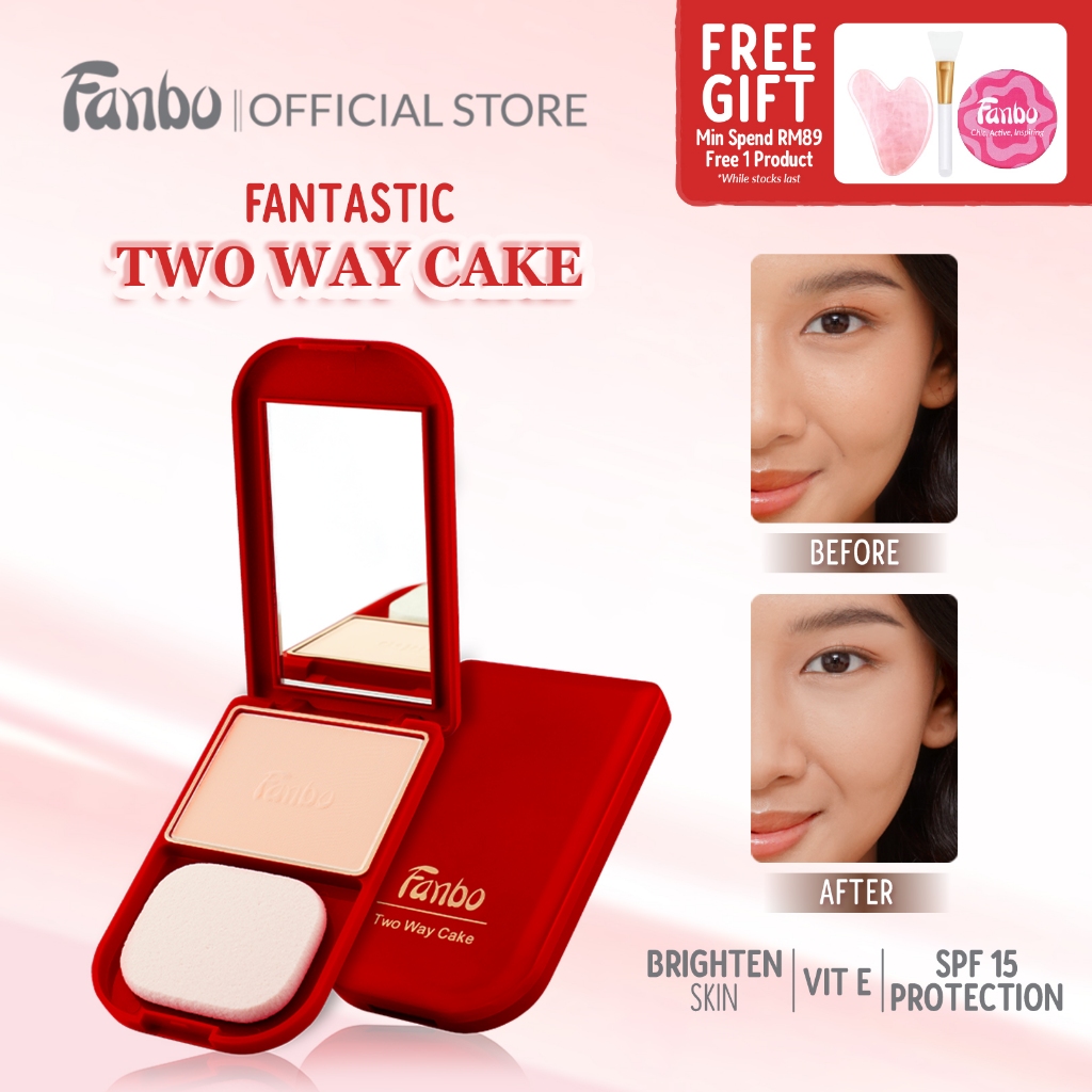 FANBO Fantastic Two Way Cake Compact Powder 15g | Shopee Malaysia