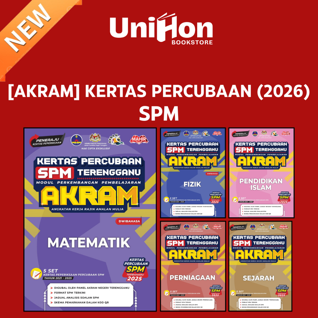 [UNIHON] MAHIR: KERTAS PERCUBAAN SPM TERENGGANU (AKRAM) EDISI 2026 ...