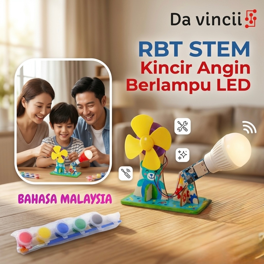 Project RBT Tahun 1-6 : DIY Kincir Angin Berlampu LED - STEM - KSSR ...