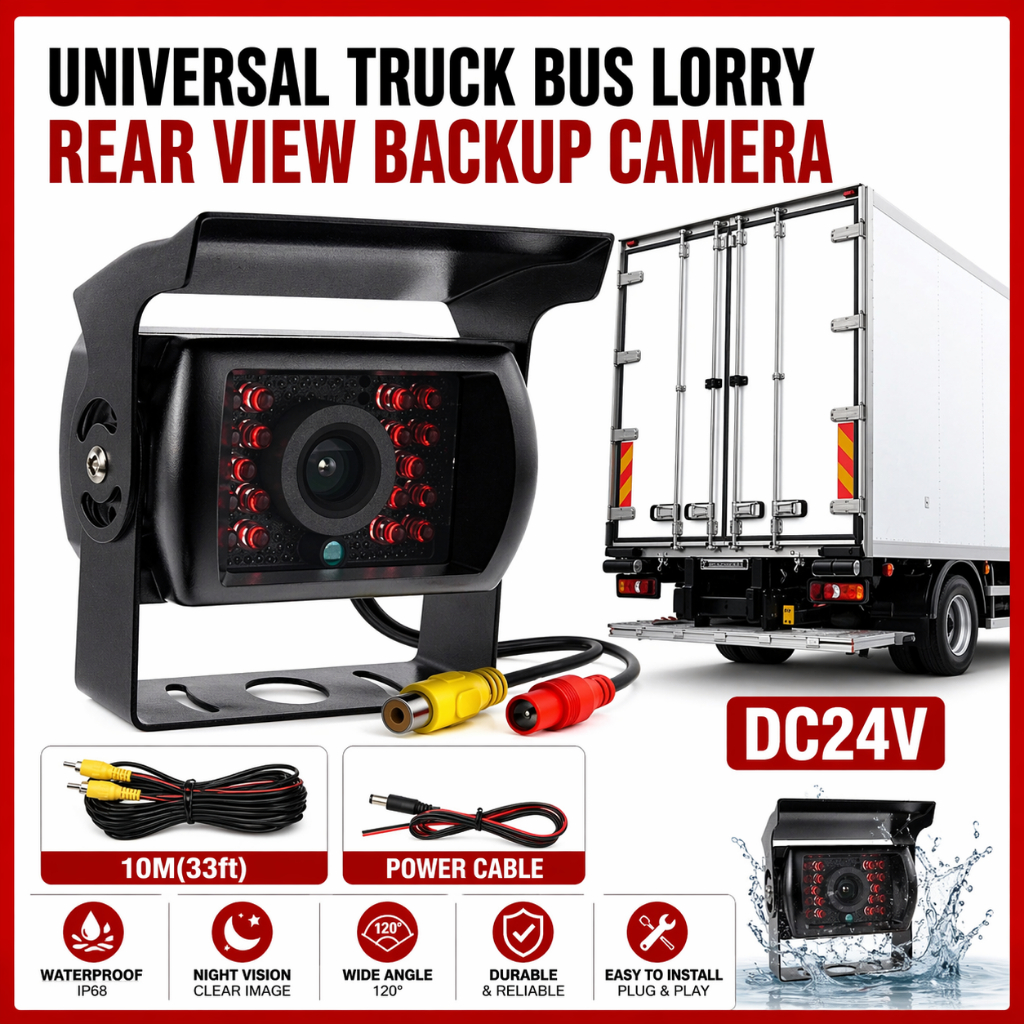 UNIVERSAL CAR TRUCK BUS LORRY SUPER CLEAR NIGHT VERSION LED REAR VIEW ...