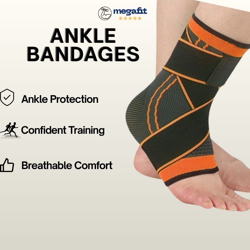 MEGAFIT Ankle Support Sports Ankle Guard Protective Bandage Avoid Foot ...