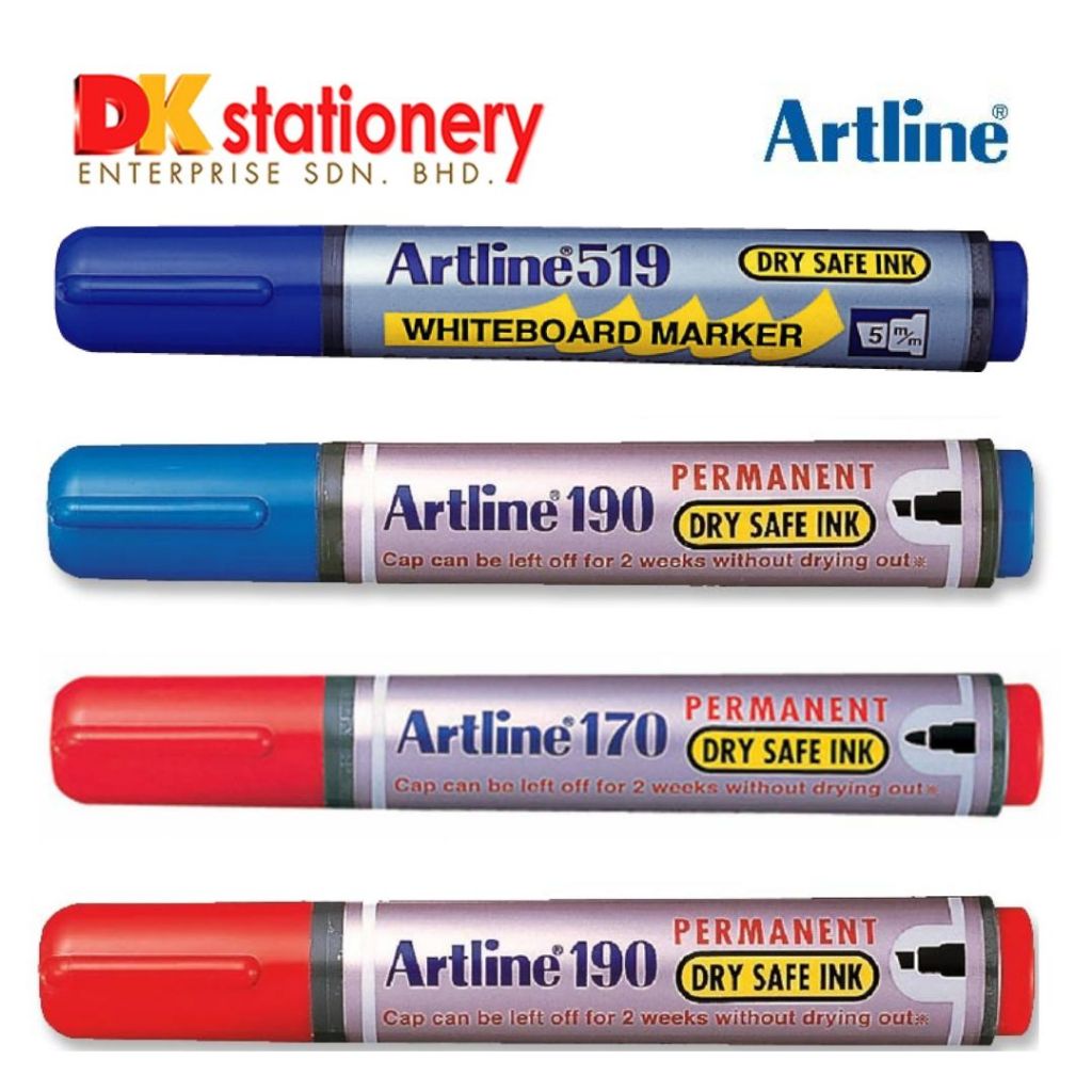 ARTLINE 519 WHITEBOARD MARKER / ARTLINE 190 PERMANENT MARKER / ARTLINE