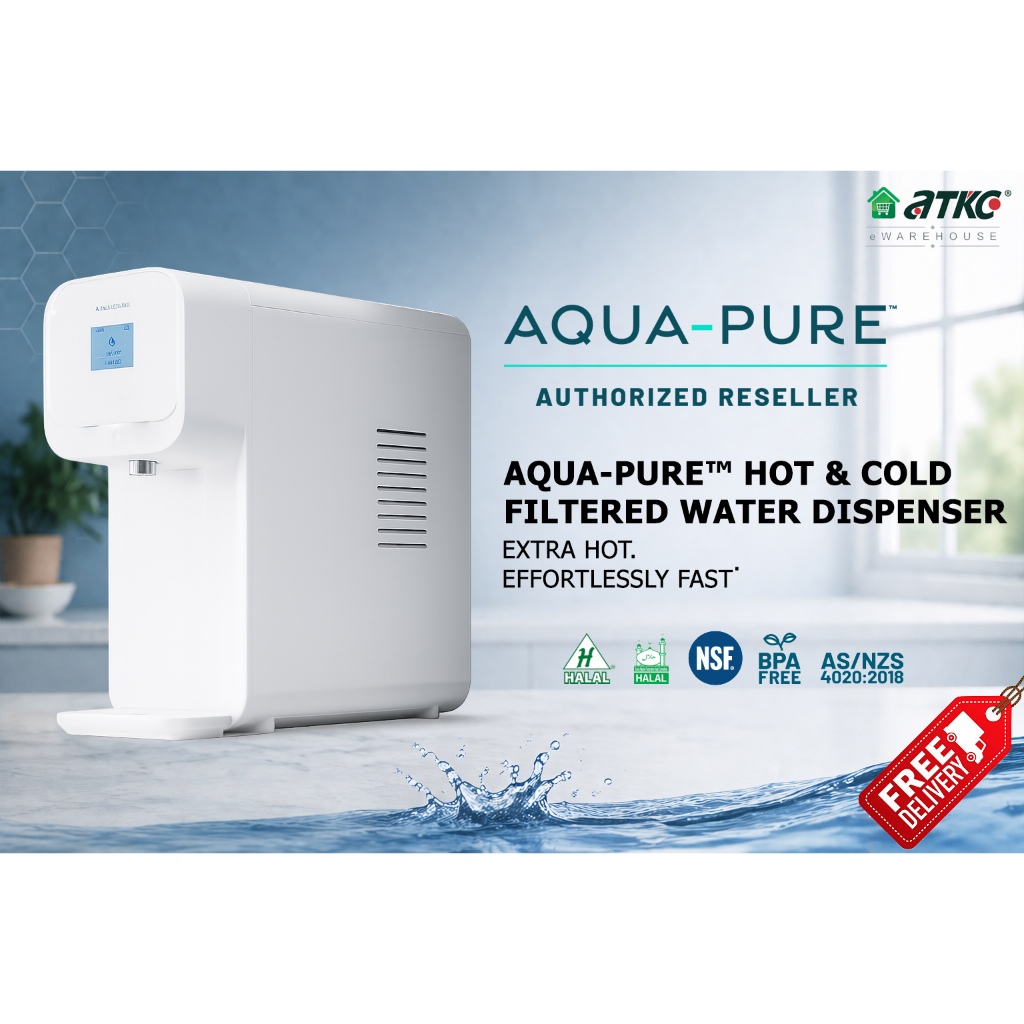 AQUA-PURE™ | HCD-3C HOT & COLD FILTERED WATER DISPENSER | Shopee Malaysia